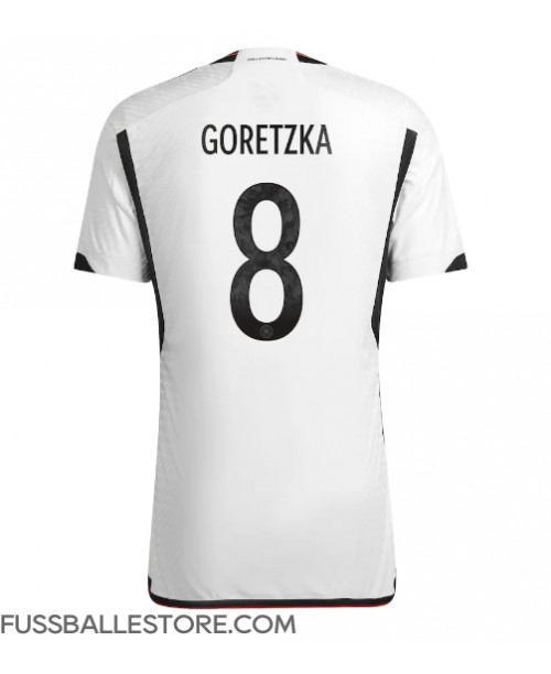 Günstige Deutschland Leon Goretzka #8 Heimtrikot WM 2022 Kurzarm